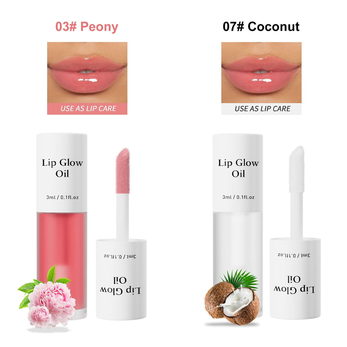 💗LAST DAY - BUY 1 GET 1 FREE💋Get the Perfect Pout✨Tinted Lip Glow Oil & Stain- For Lush, Hydrated Lips with a Natural Glow! 💖