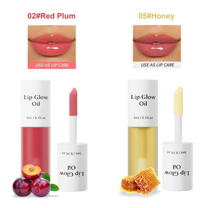 💗LAST DAY - BUY 1 GET 1 FREE💋Get the Perfect Pout✨Tinted Lip Glow Oil & Stain- For Lush, Hydrated Lips with a Natural Glow! 💖