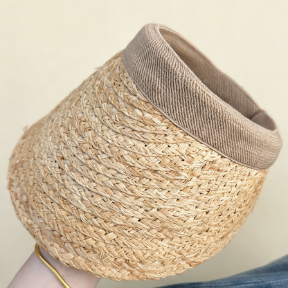 Breathable Raffia Sun Visor
