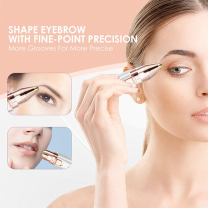 2-in-1 Electric Facial & Eyebrow Hair Trimmer for Women