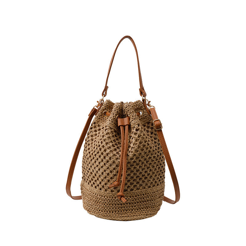 Summer Hollow Woven Straw Bag